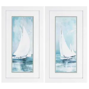 15" X 27" White Frame Soft Sail (Set of 2)