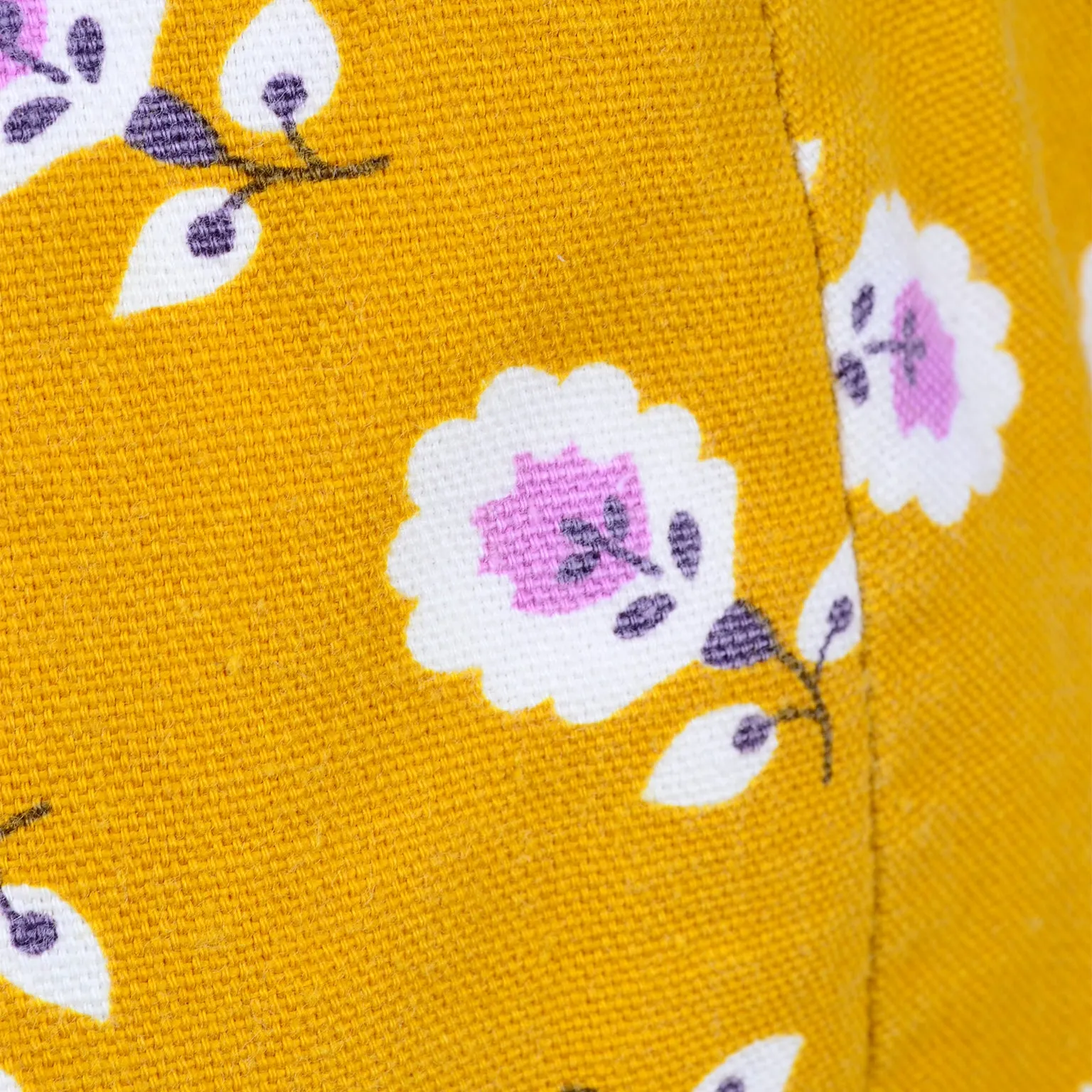 ﻿1960s Mustard Yellow Floral Two Piece Swimsuit or Playsuit