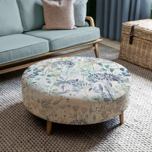 Ailsa Petra Large Footstool Cornflower