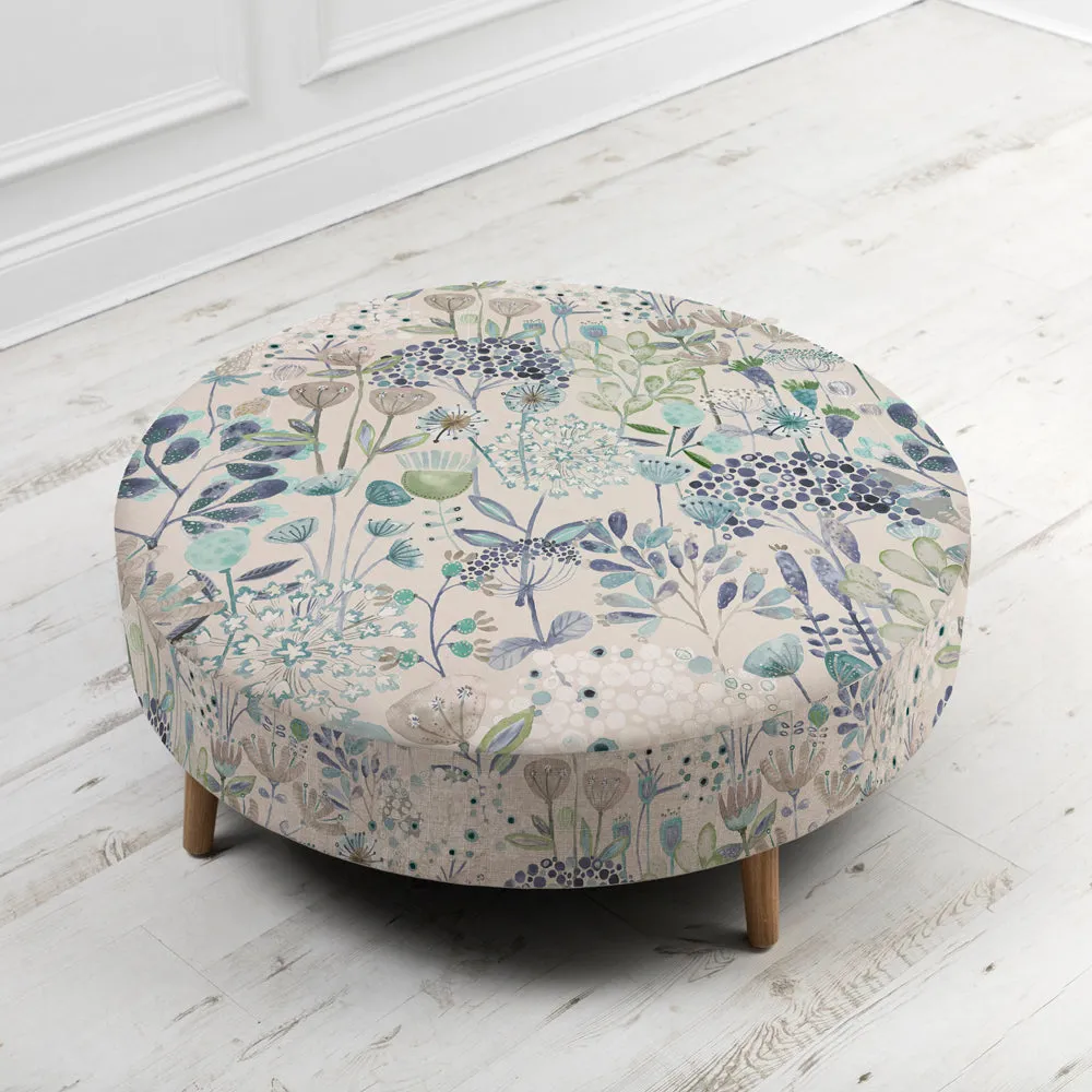 Ailsa Petra Large Footstool Cornflower