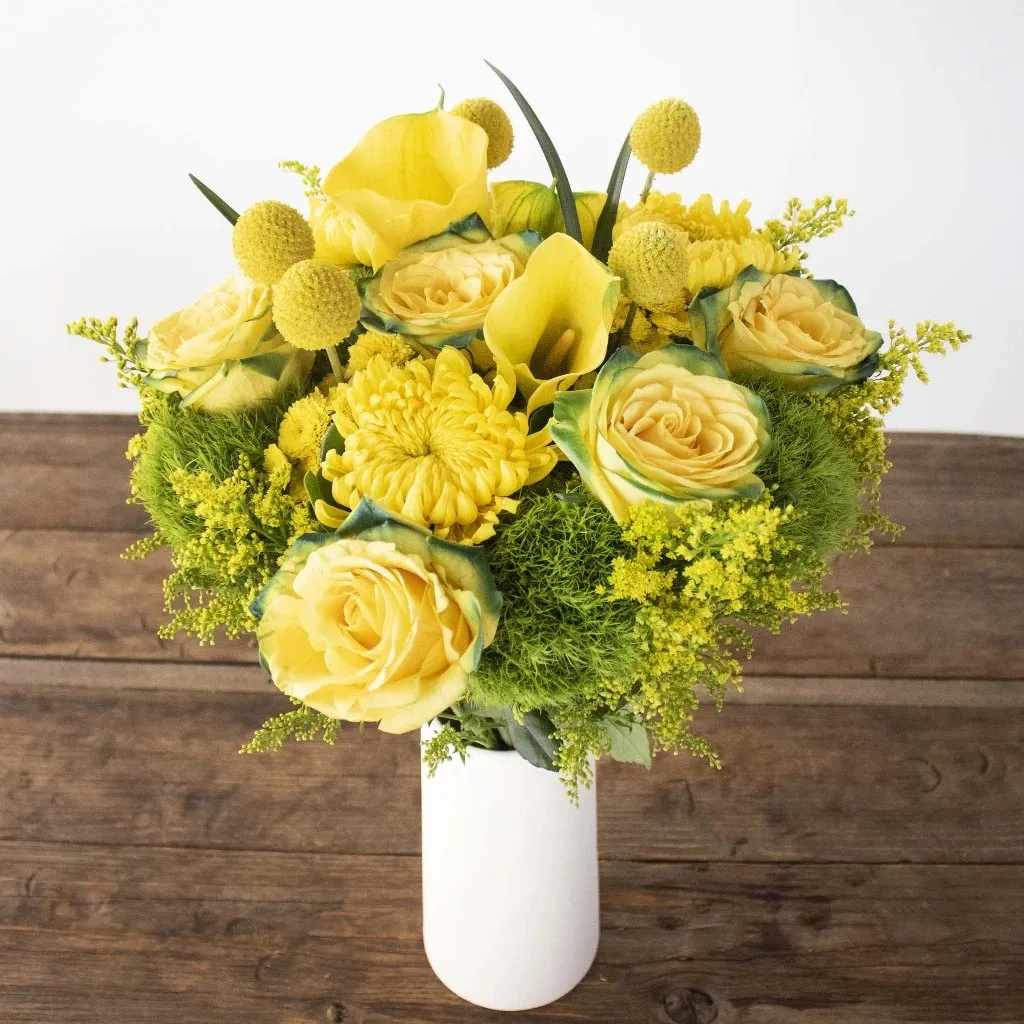 Always Sunny Yellow Flower Bouquet