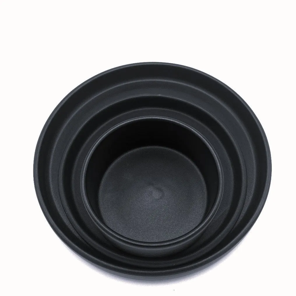 American Modern Dinnerware Set - 3 piece - Matte Black