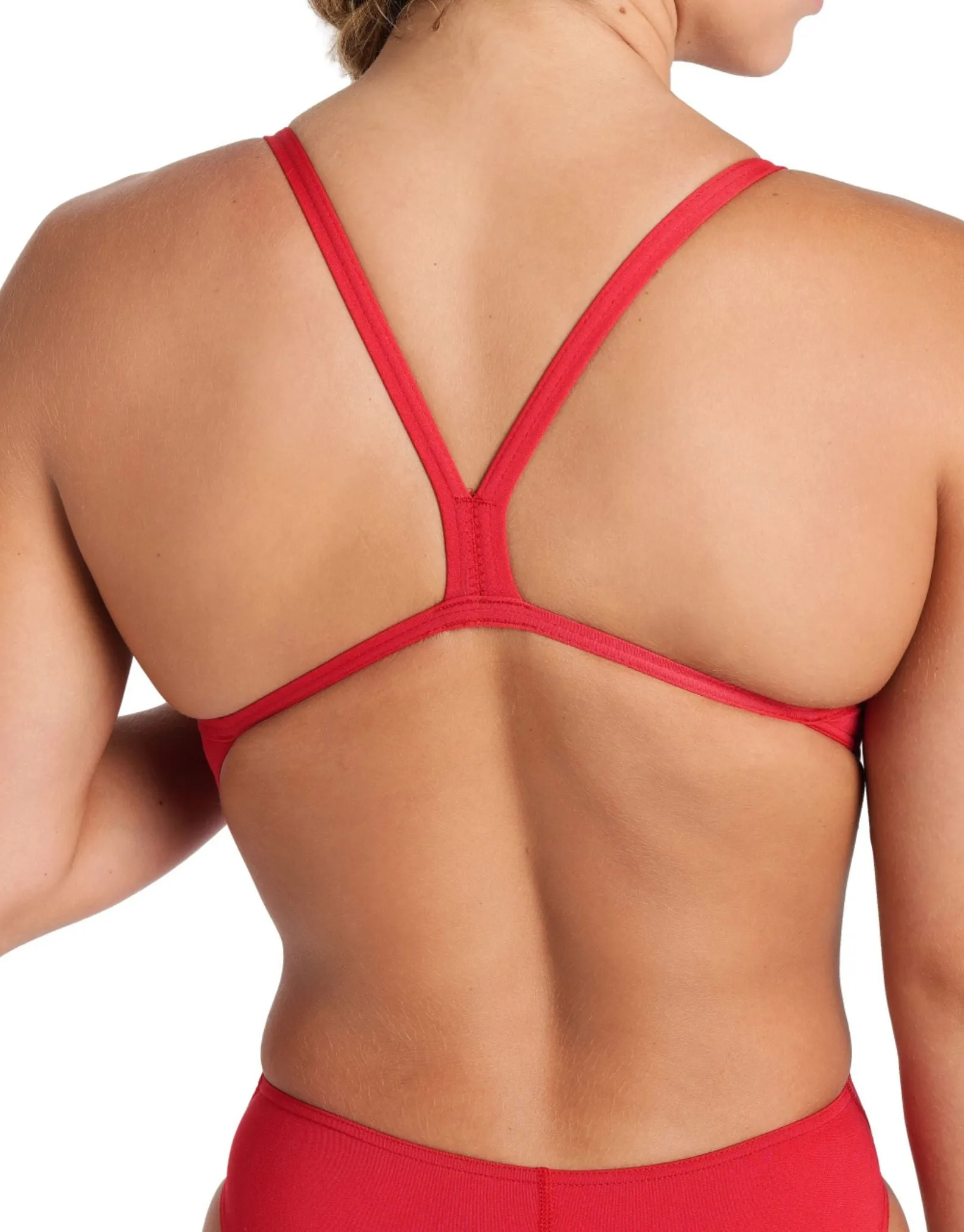 Arena Team Challenge Solid Swimsuit - Red/White