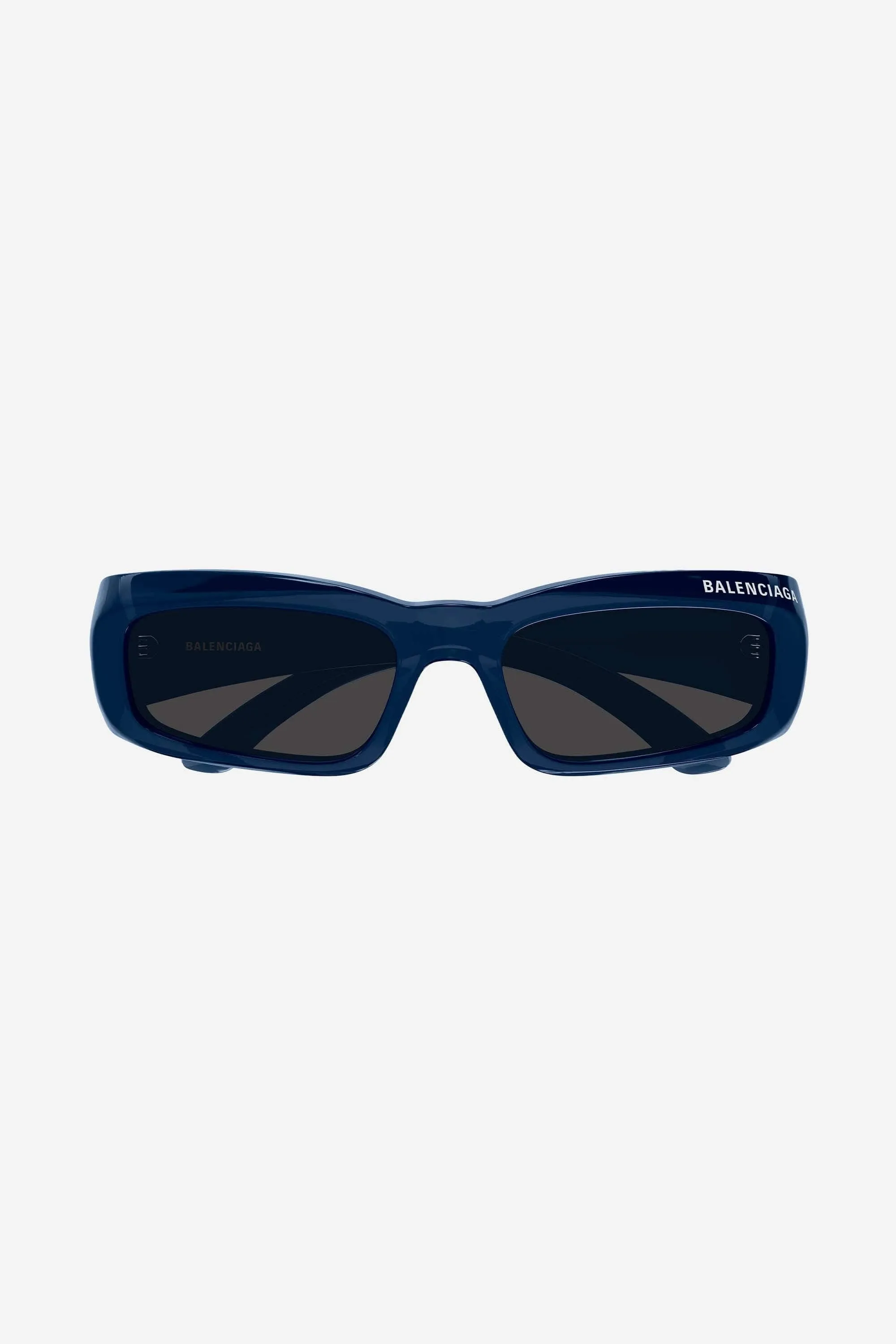 Balenciaga dark blue rectangular sunglasses