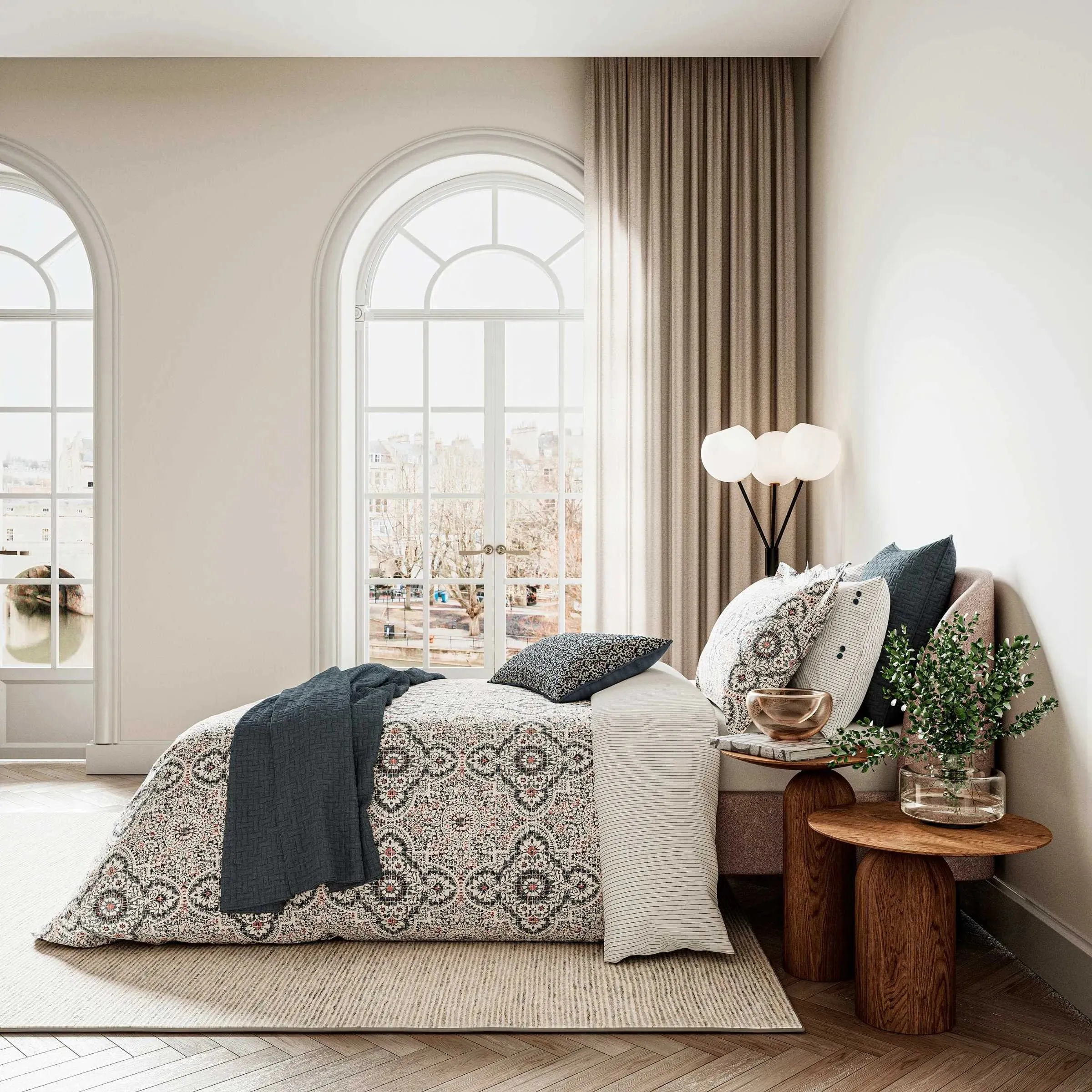 Bedeck of Belfast Nena Duvet Cover Set in Denim