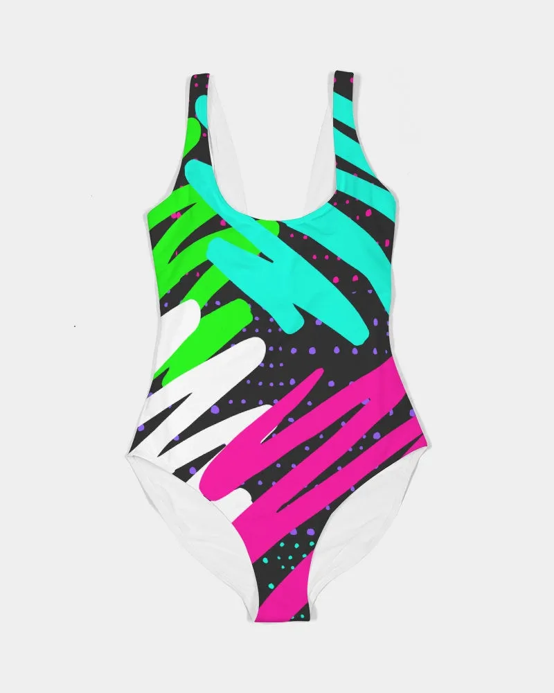 Black Colorsplash Swimsuit