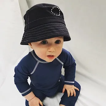 Blue/ white bucket hat - extra-small