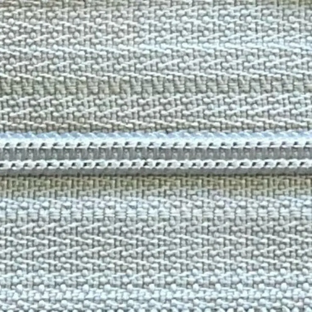 bone | nylon | zipper swatch