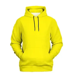 Bright Yellow Hoodie | Unisex | with PLUS sizes | Bright Pure Yellow | C0M0Y100K0
