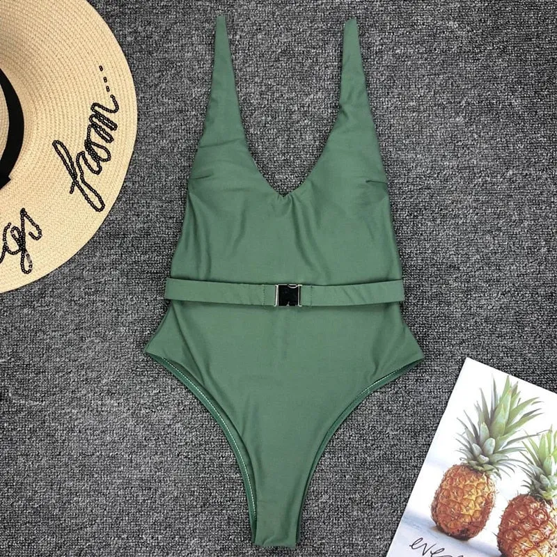 Buckled One Piece Swimsuit - Multiple colours & styles