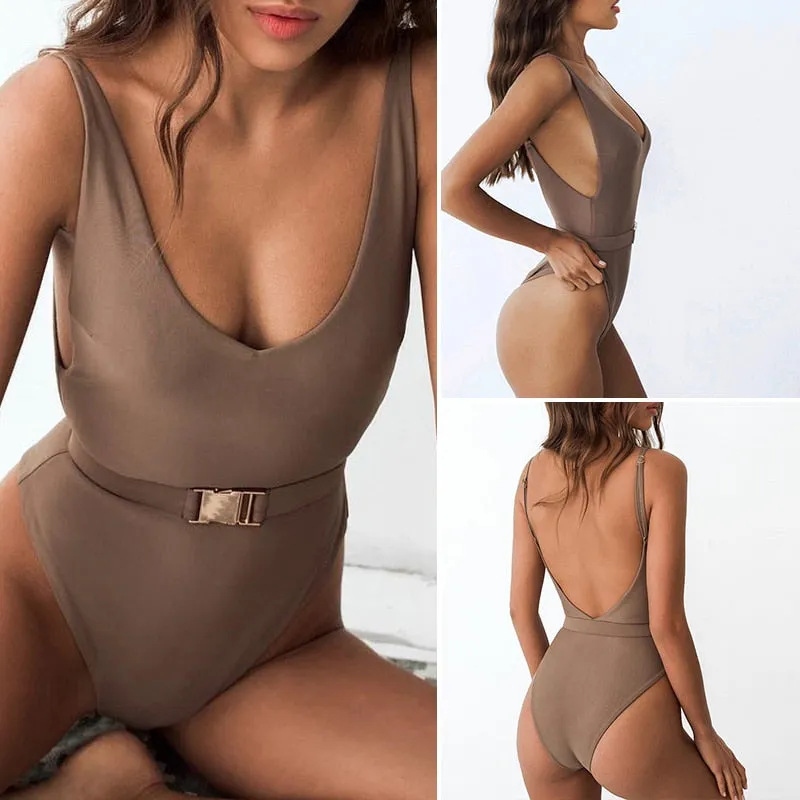 Buckled One Piece Swimsuit - Multiple colours & styles
