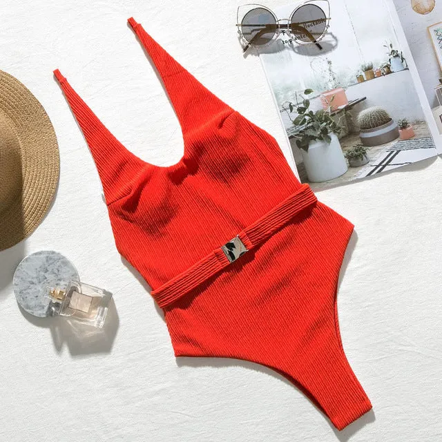 Buckled One Piece Swimsuit - Multiple colours & styles