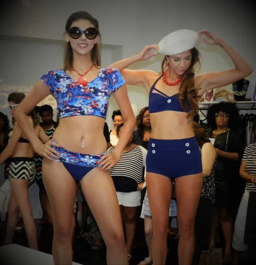 Classic Bathing Beauty  high waist swimsuit