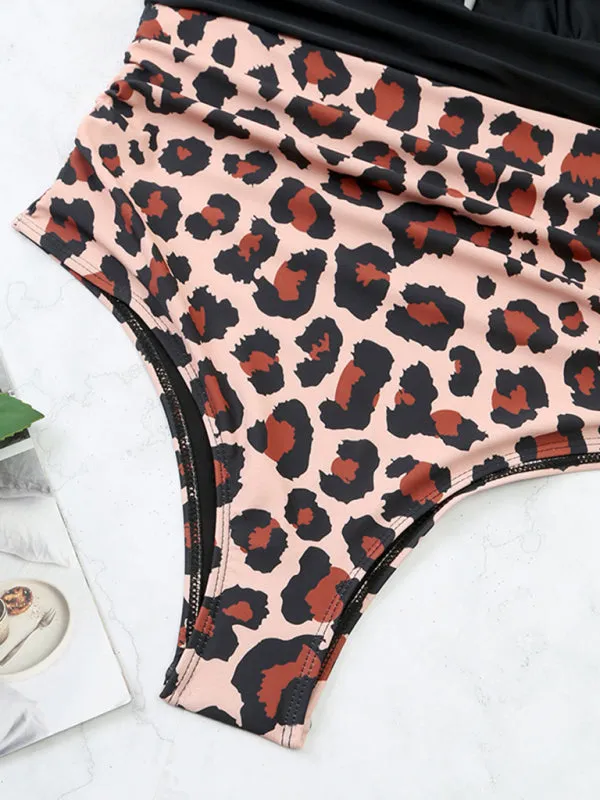 Colorblock One Piece Bikini! - Wireless Belly-covering Swimwear