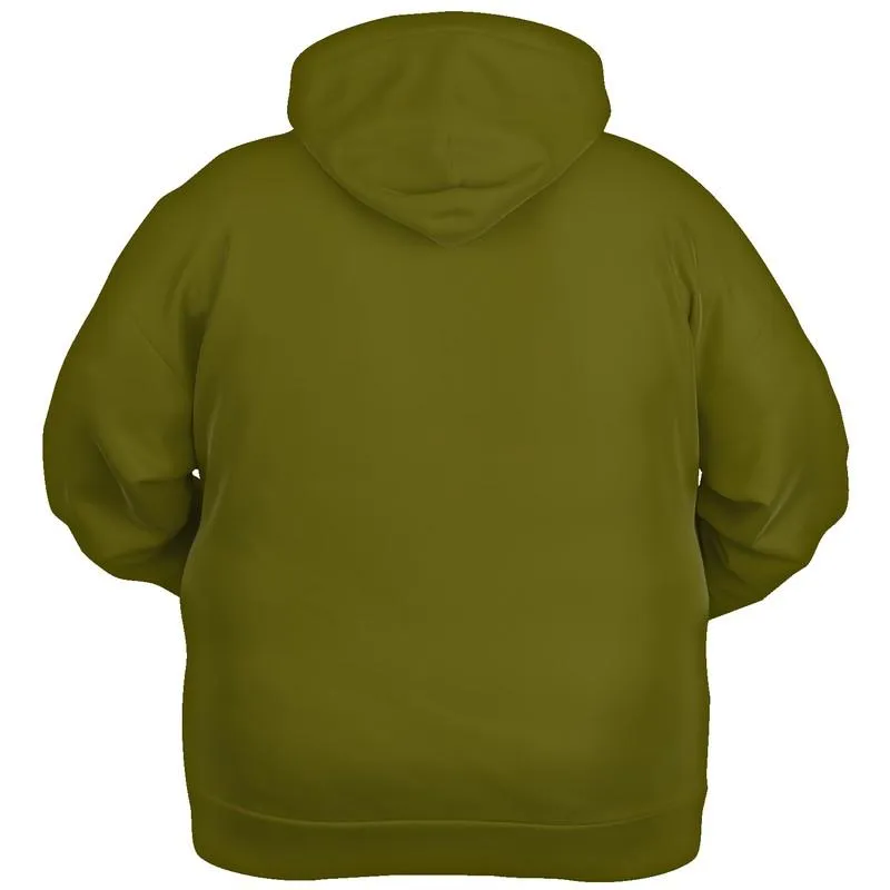 Dark Yellow Hoodie | Unisex | with PLUS sizes | C0M0Y100K80