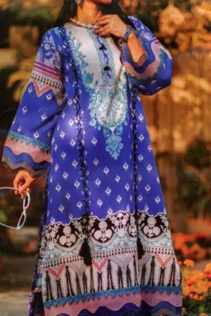 Digital Printed Lawn-Blue-Shirt