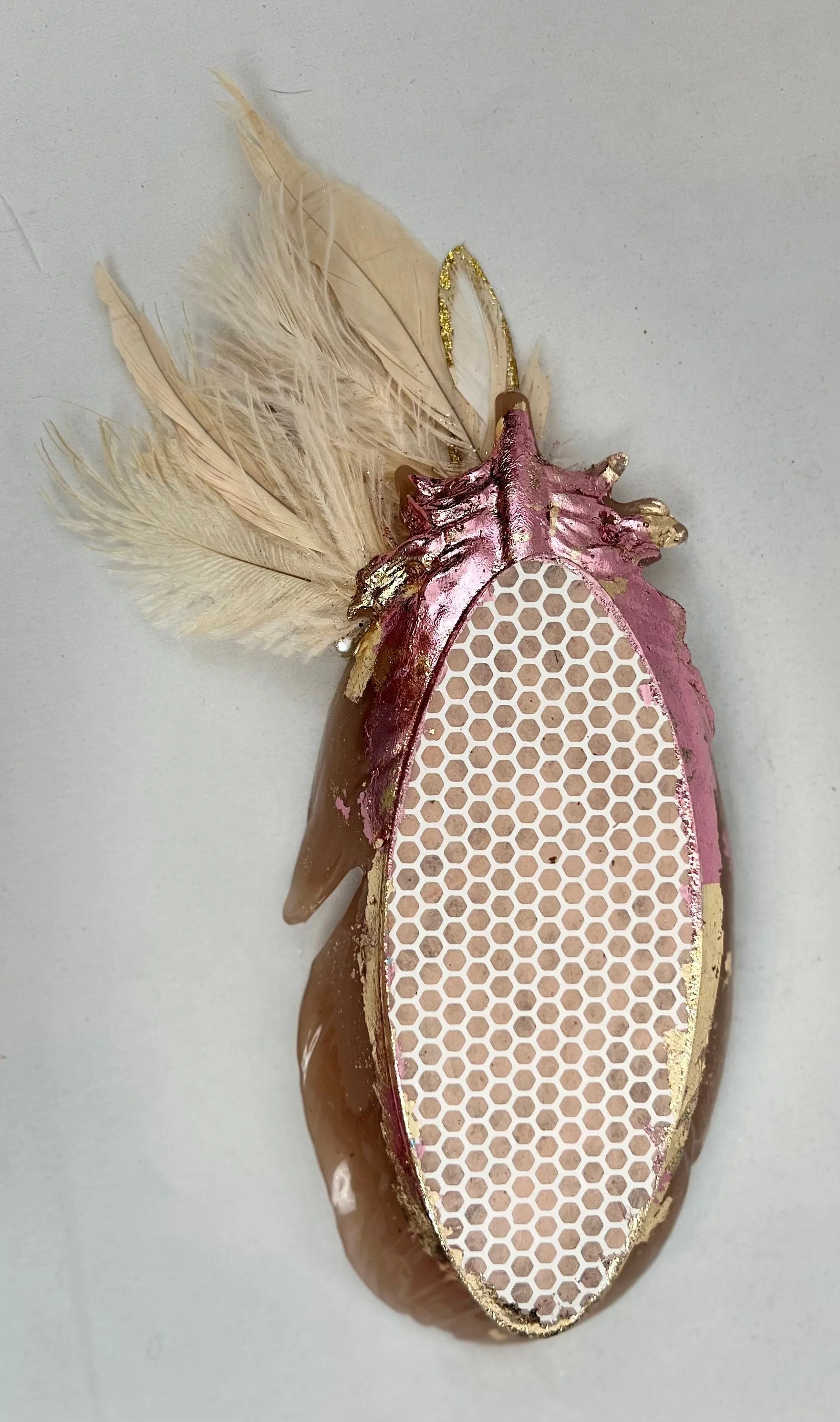 Embellished Vintage Jeweled Peacock Trinket Dish