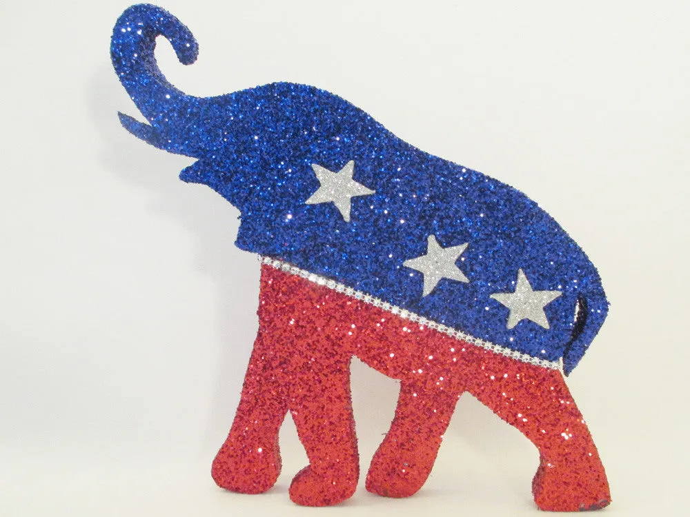 Free standing GOP Elephant Cutout