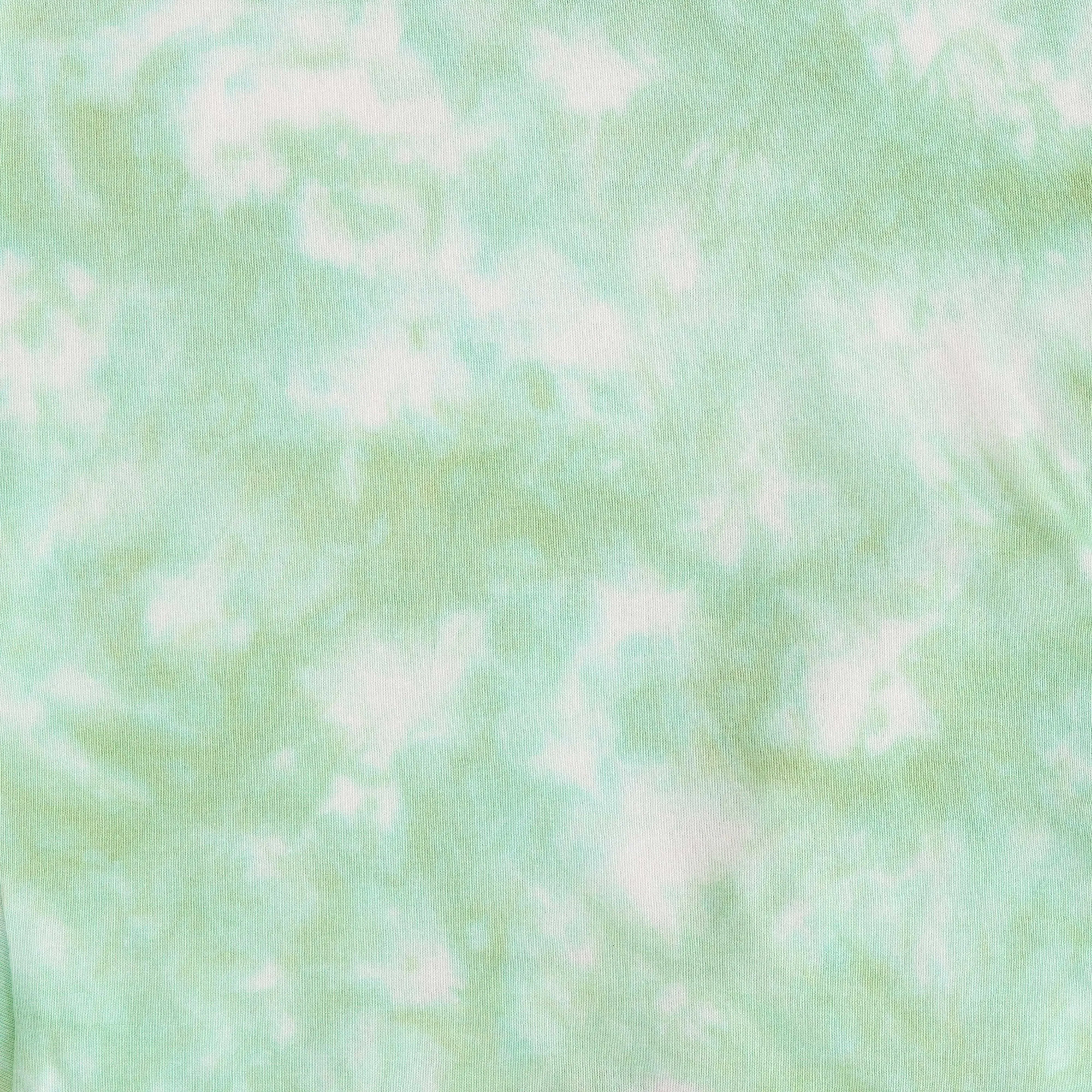 Fresh Mint: Light Green Tie & Dye Kids T shirt
