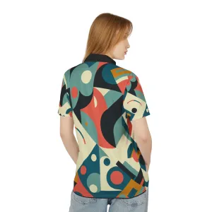 Geometric Pattern Polo Shirt