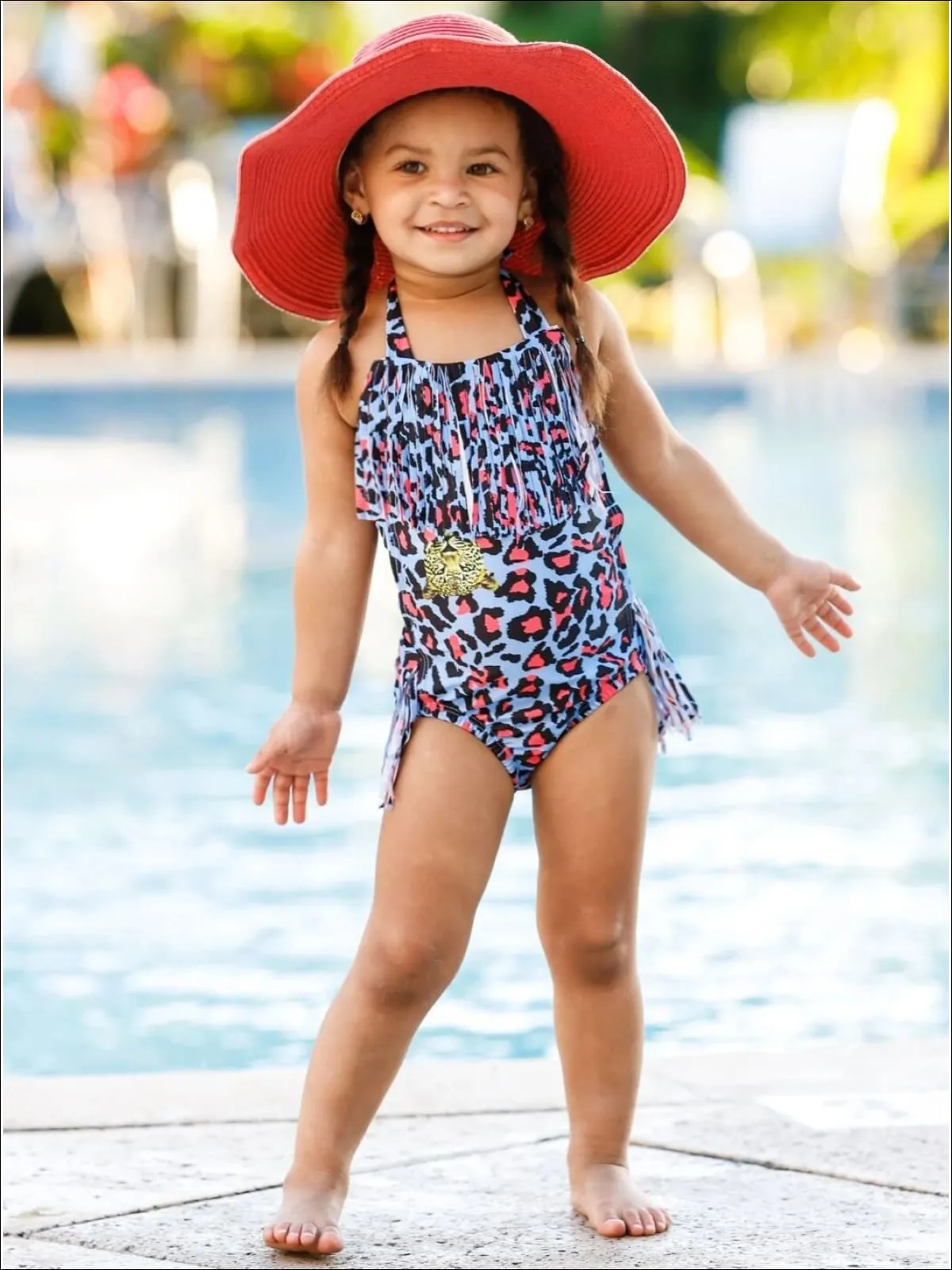 Girls Let's Do the Hula One Piece Swimsuit