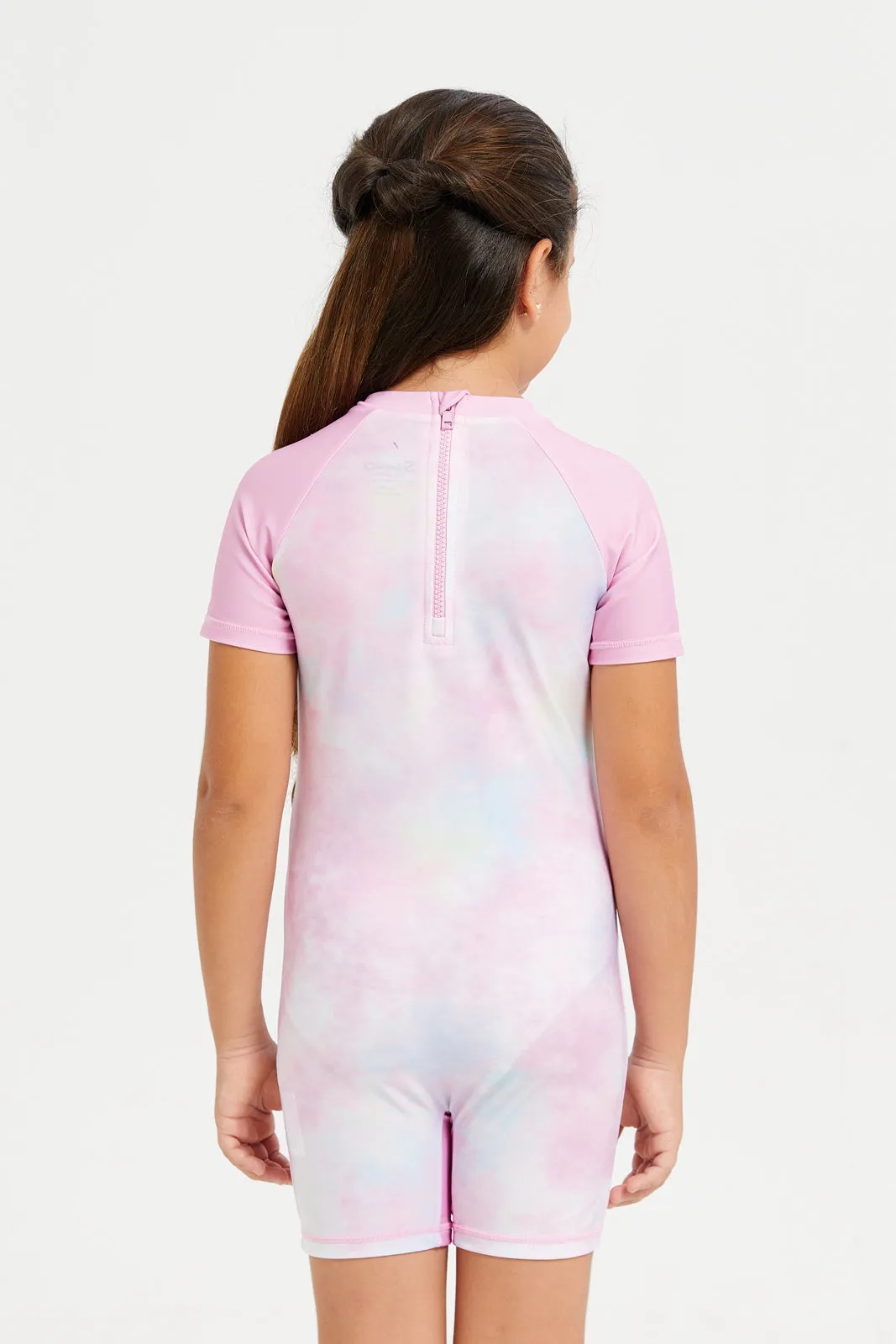 Girls Pink Hello Kitty Swimsuits