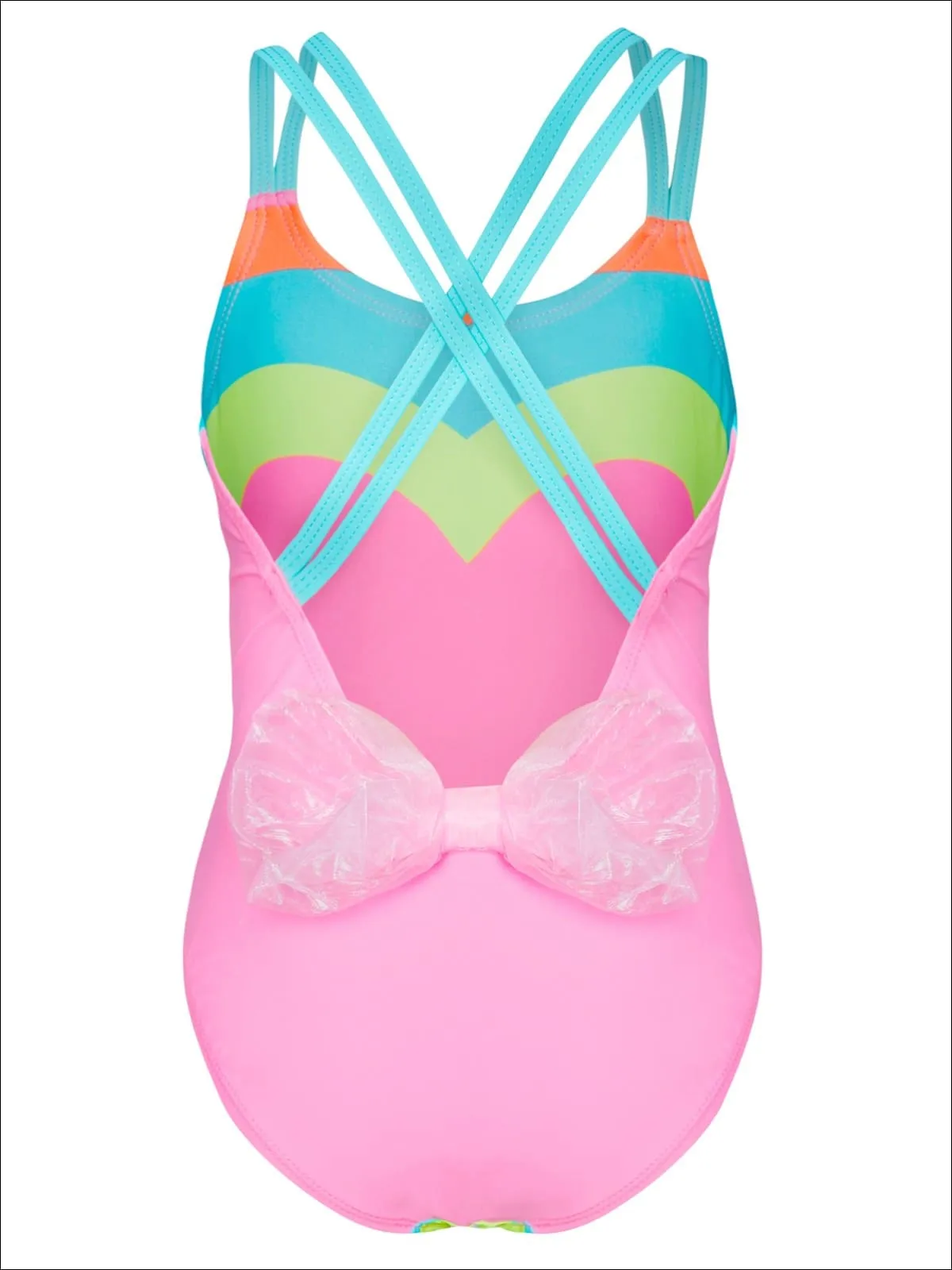 Girls We Love Girls with a Big Heart One Piece Swimsuit