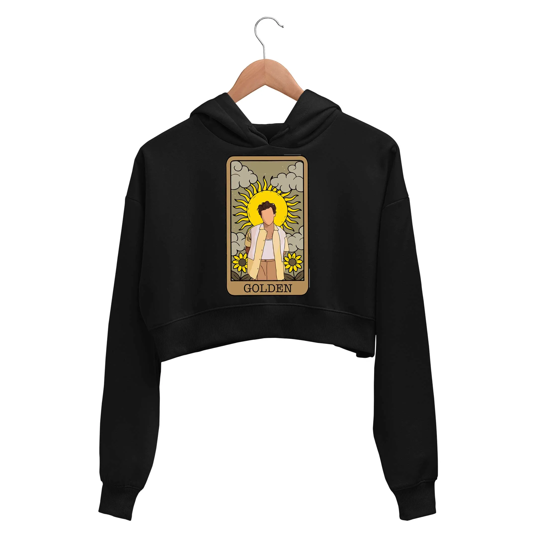 Harry Styles Crop Hoodie - Golden