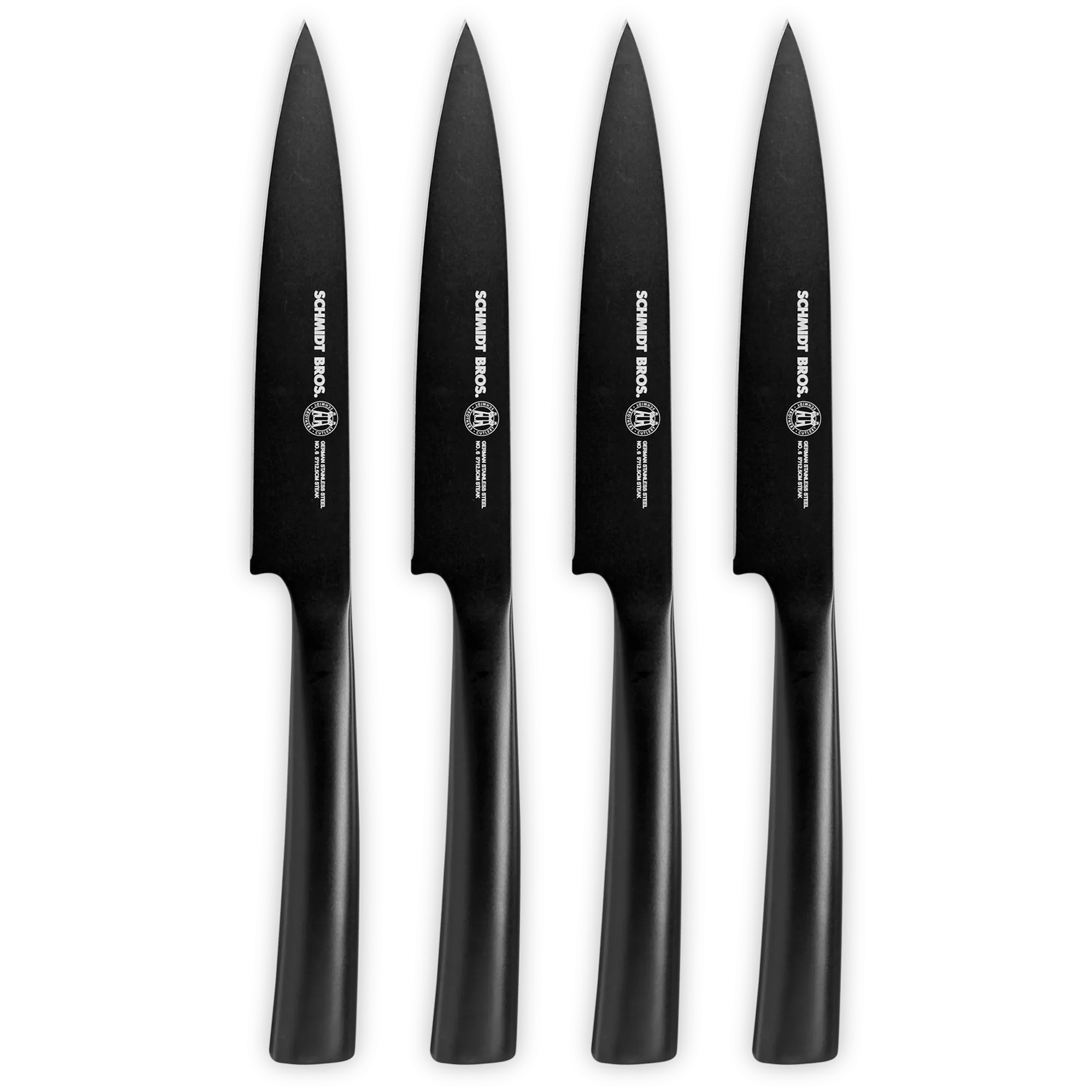 Jet Black, 4-Piece Steak Knife Set