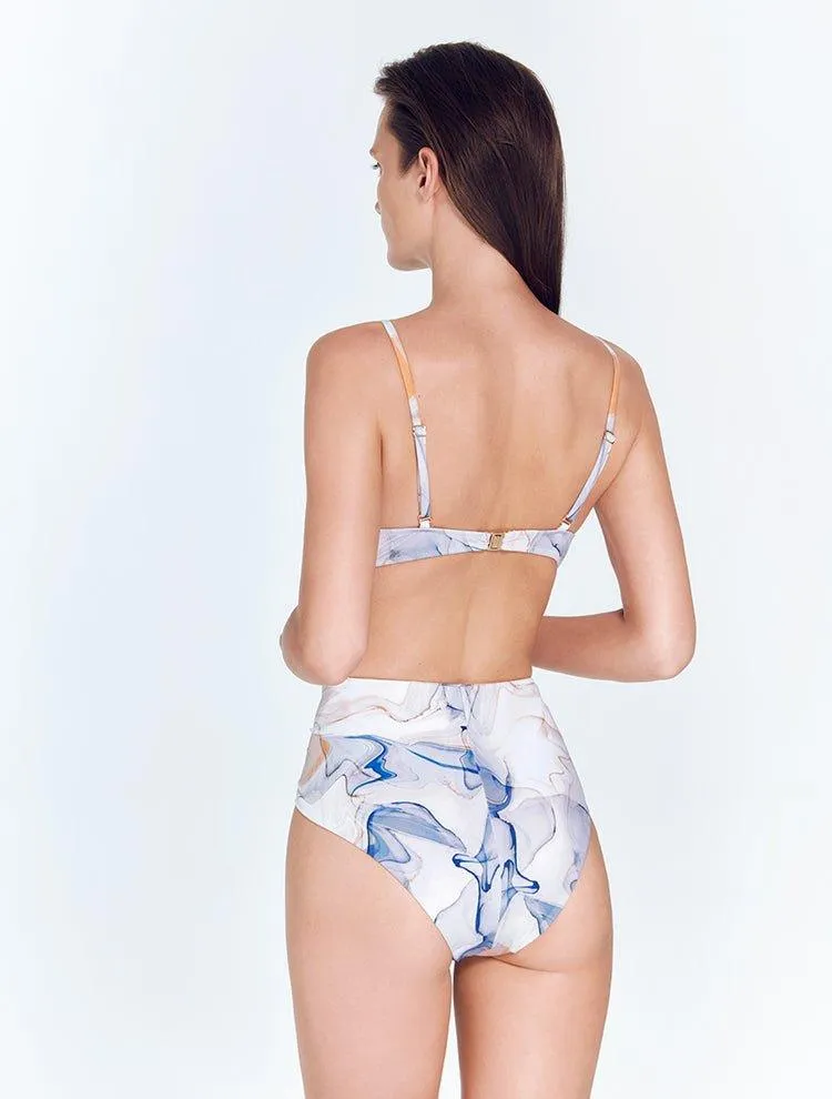 Kai Blue Abstract Swimsuit