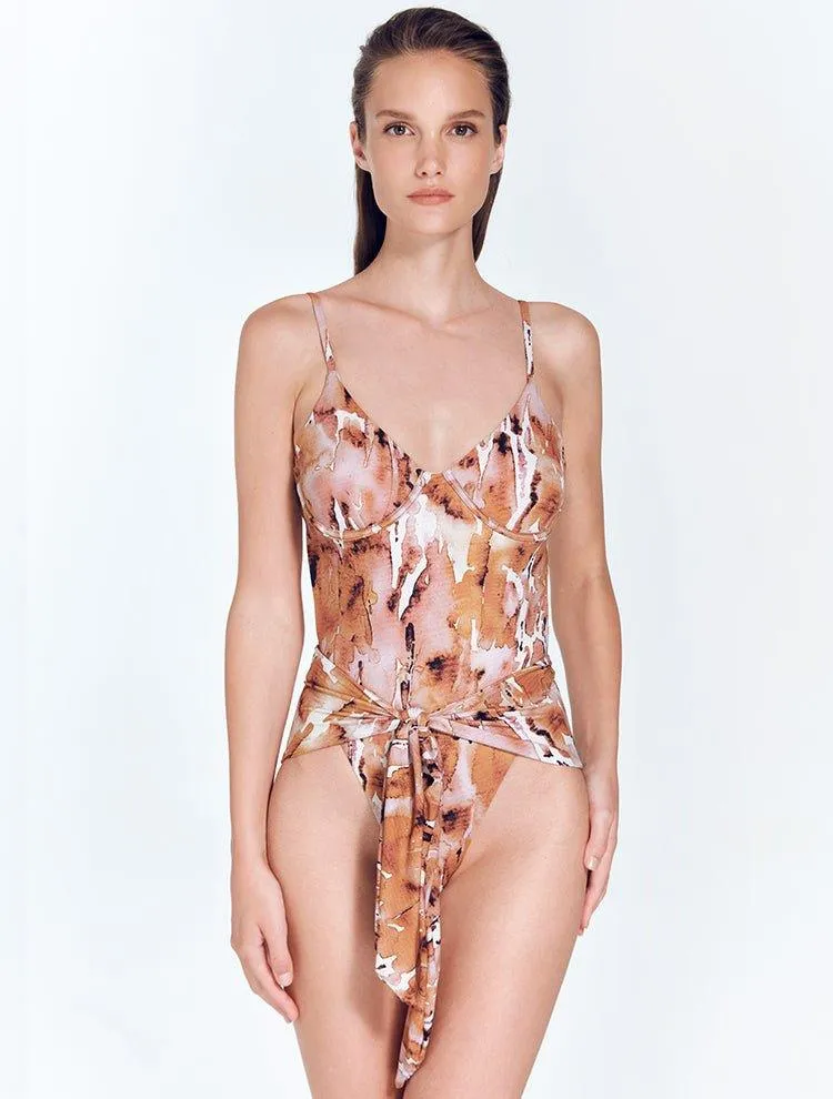 Kai Floral Abstract Swimsuit