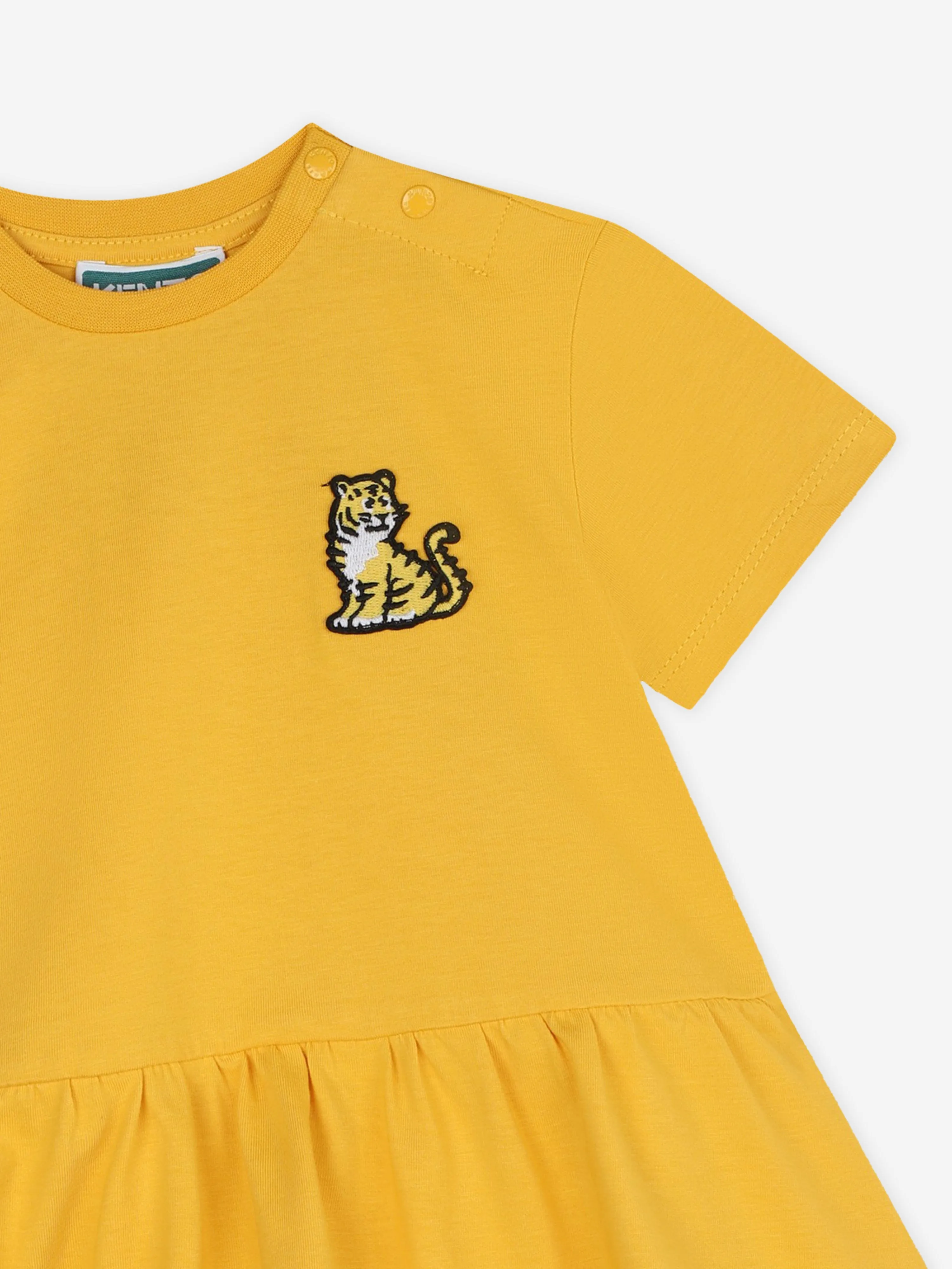 KENZO Baby Girls Kotora Jersey Dress in Yellow