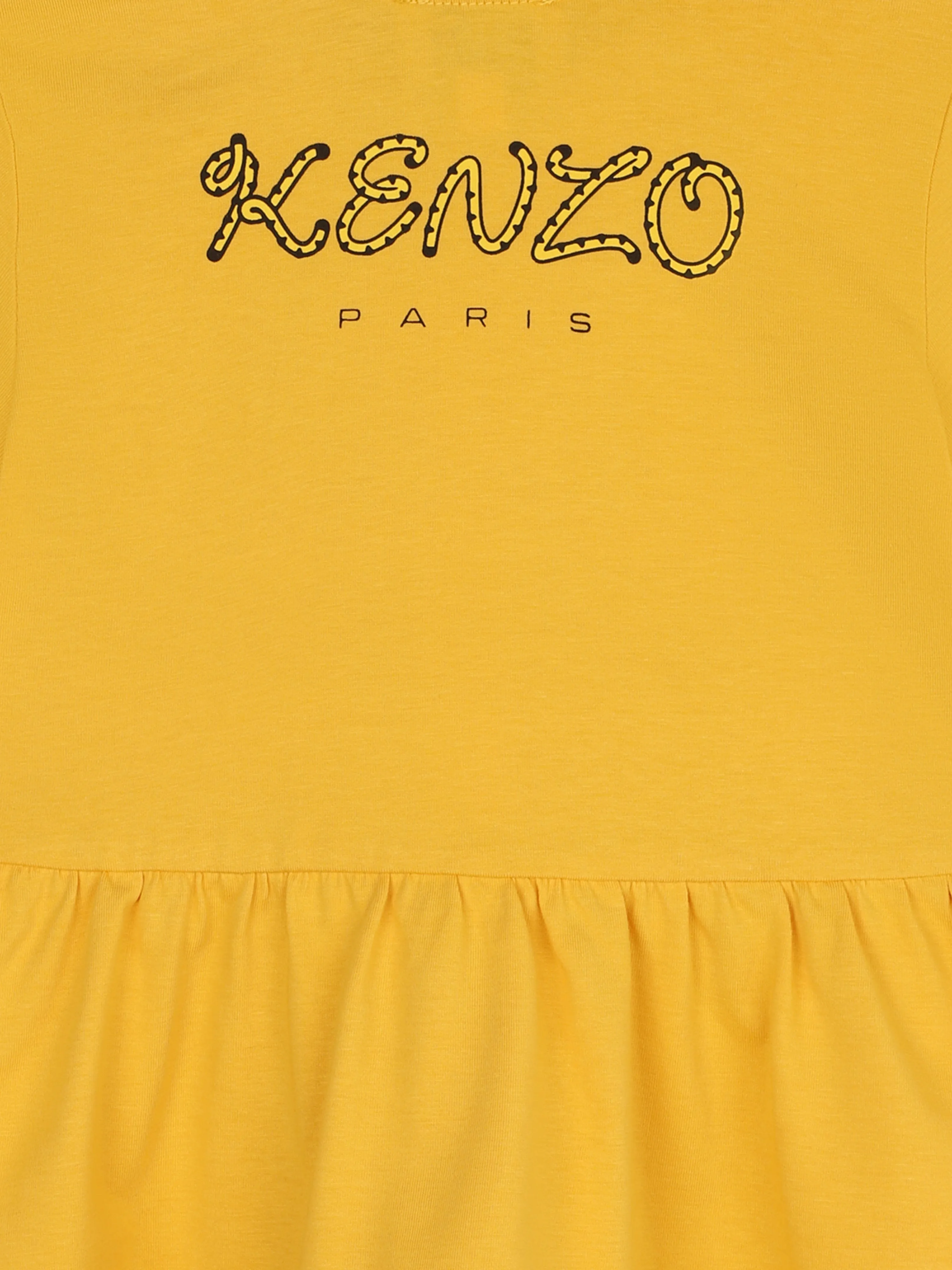 KENZO Baby Girls Kotora Jersey Dress in Yellow