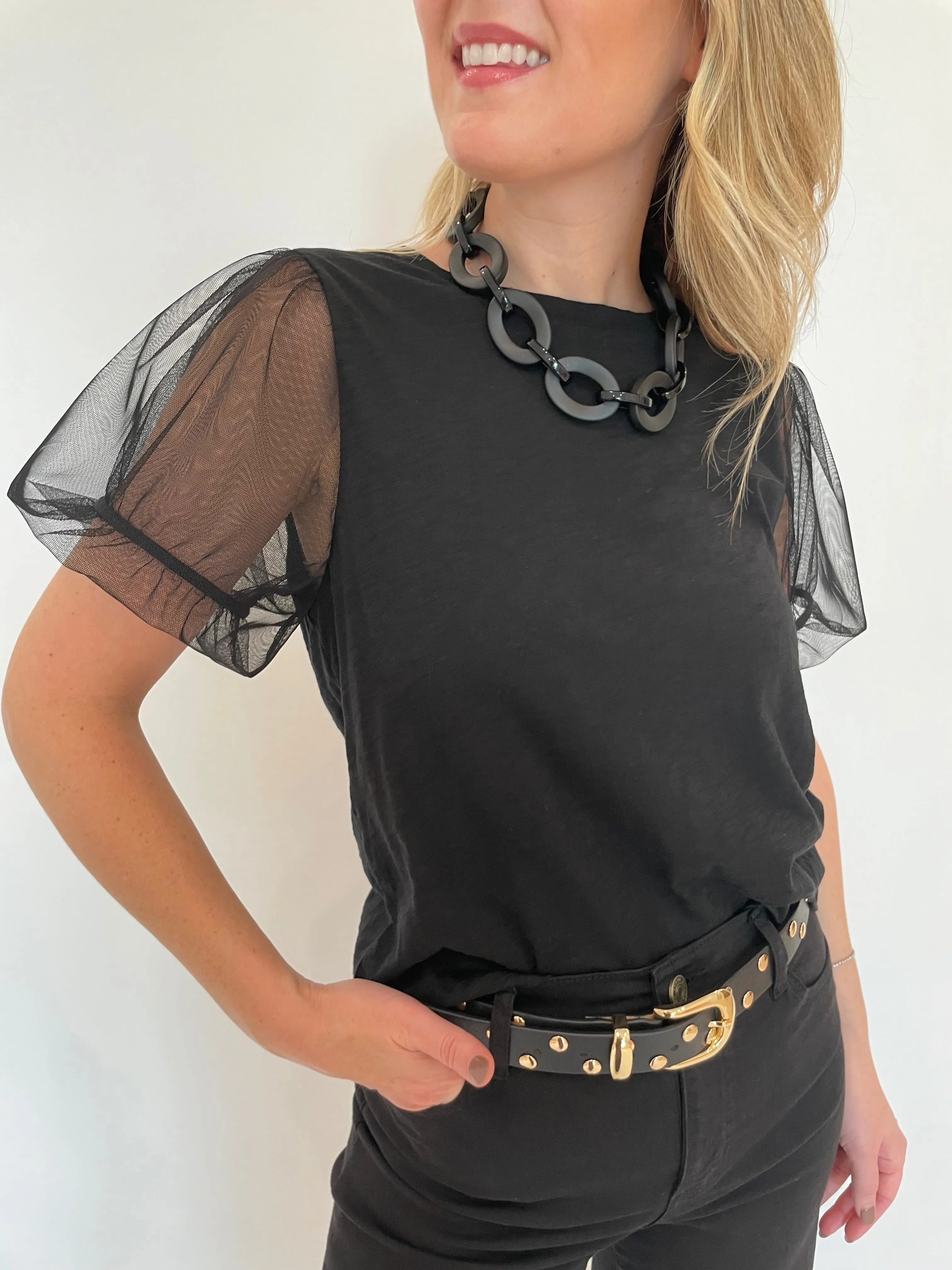 Linda Barile Necklace - Matte Black
