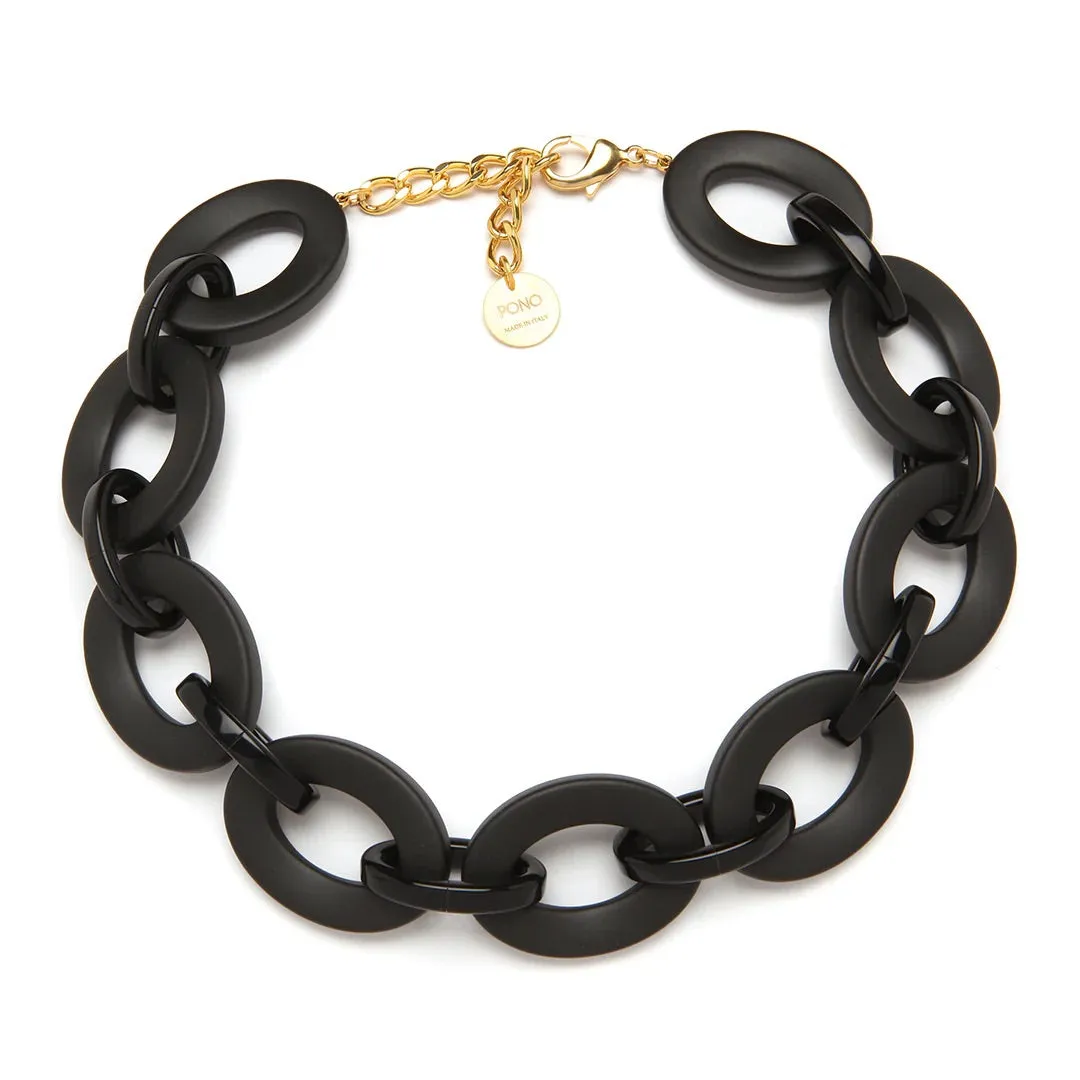 Linda Barile Necklace - Matte Black