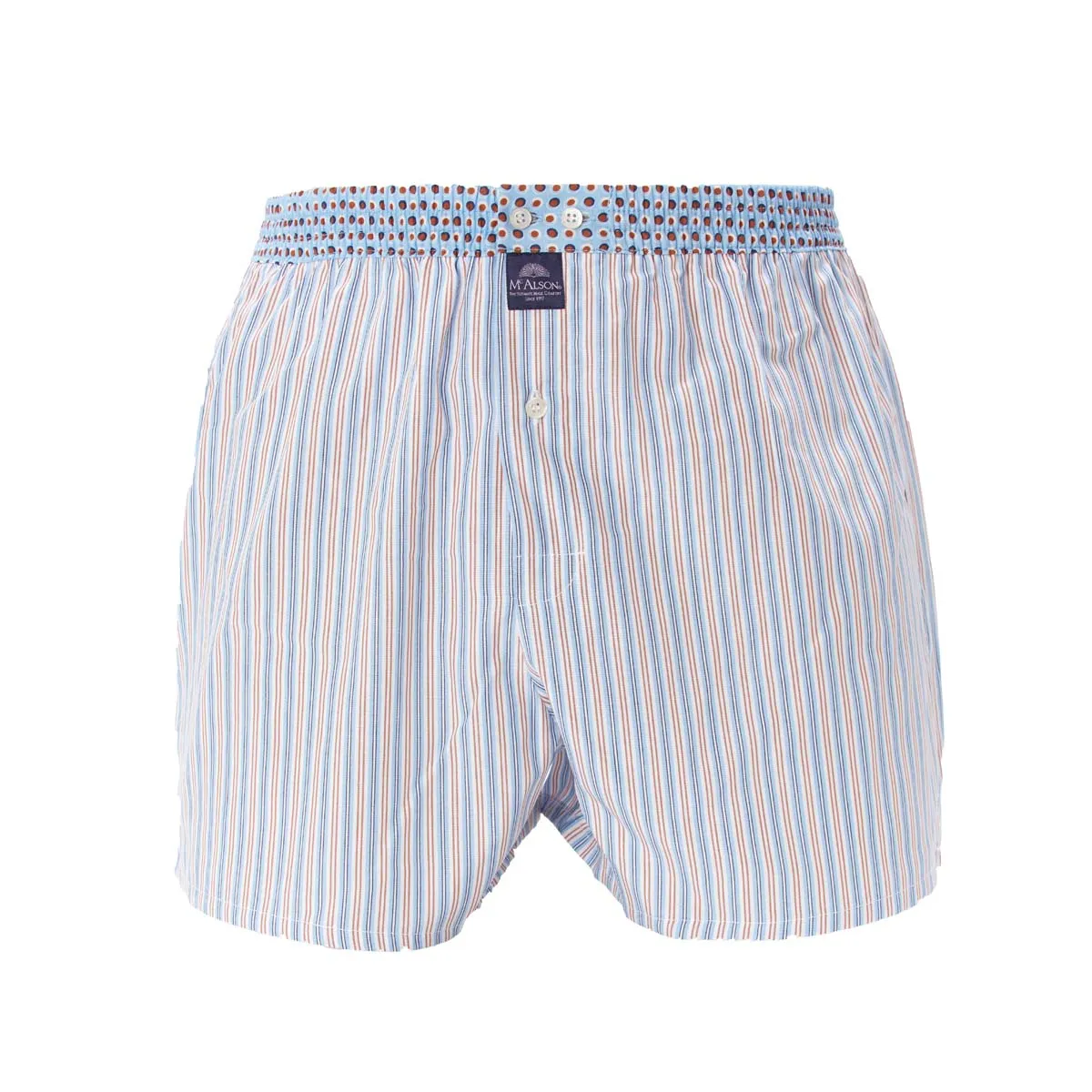 M4647 - Striped blue & brown