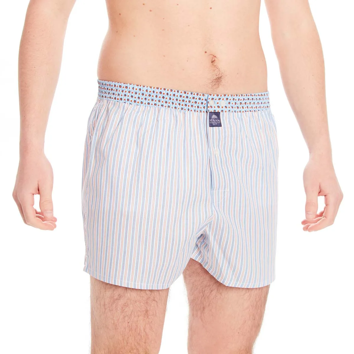 M4647 - Striped blue & brown