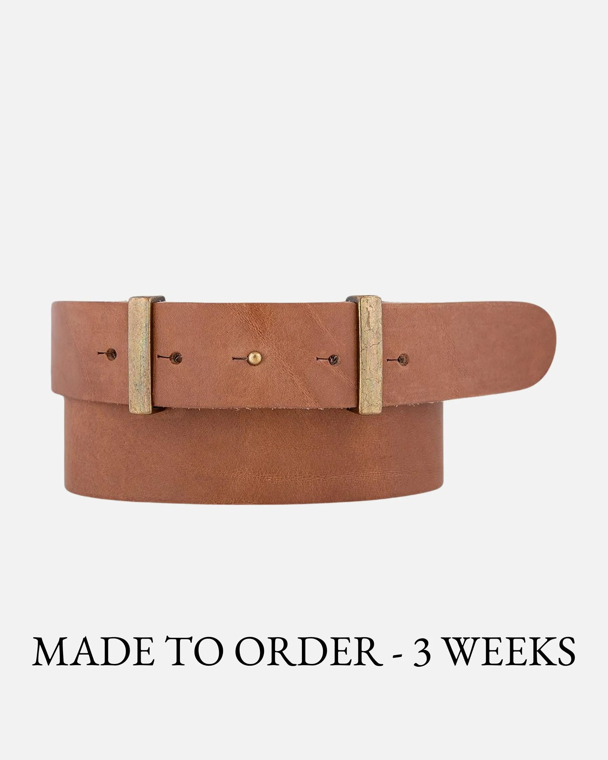 MADE TO ORDER Jip | Slimming Buckleless Leather Belt