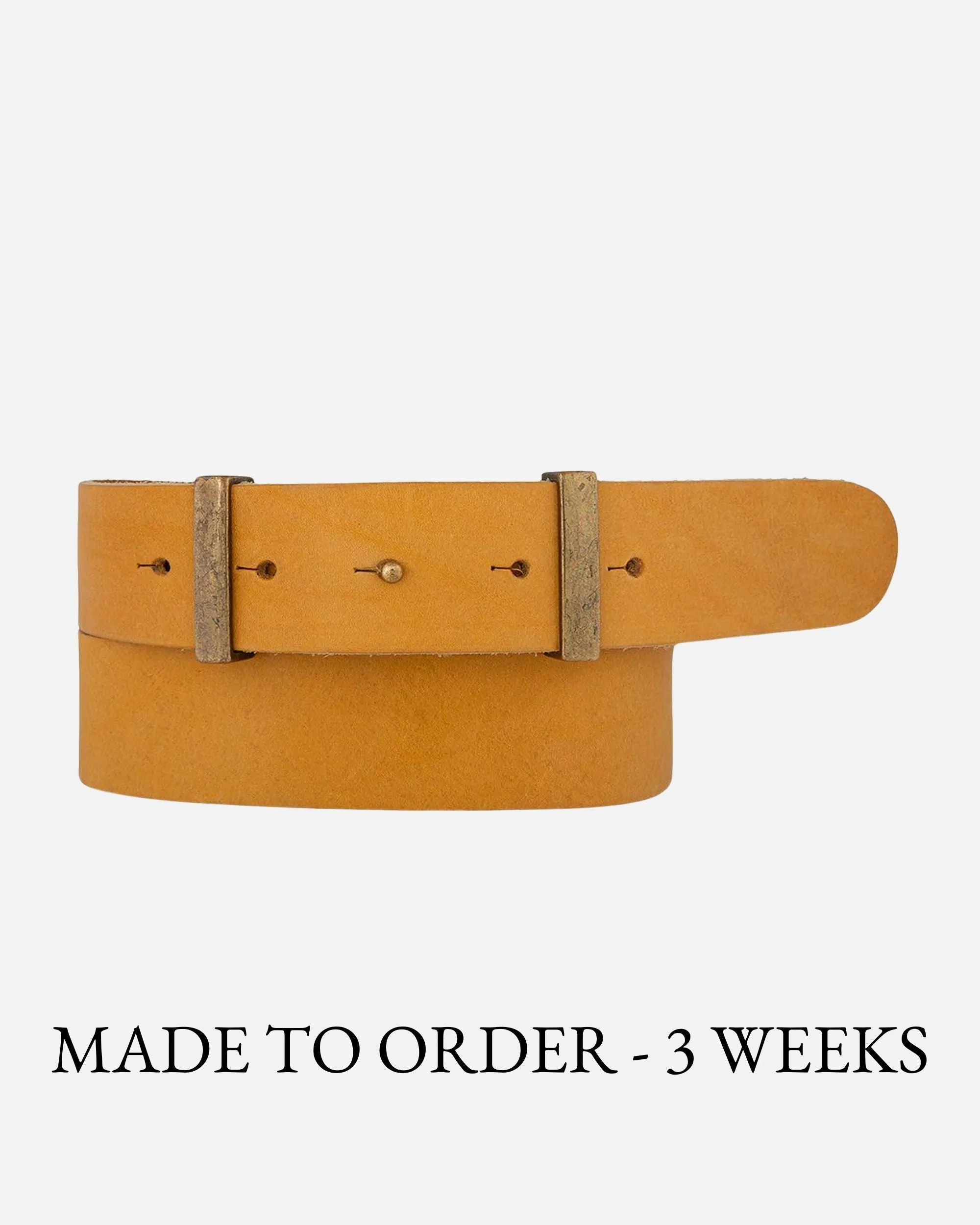 MADE TO ORDER Jip | Slimming Buckleless Leather Belt