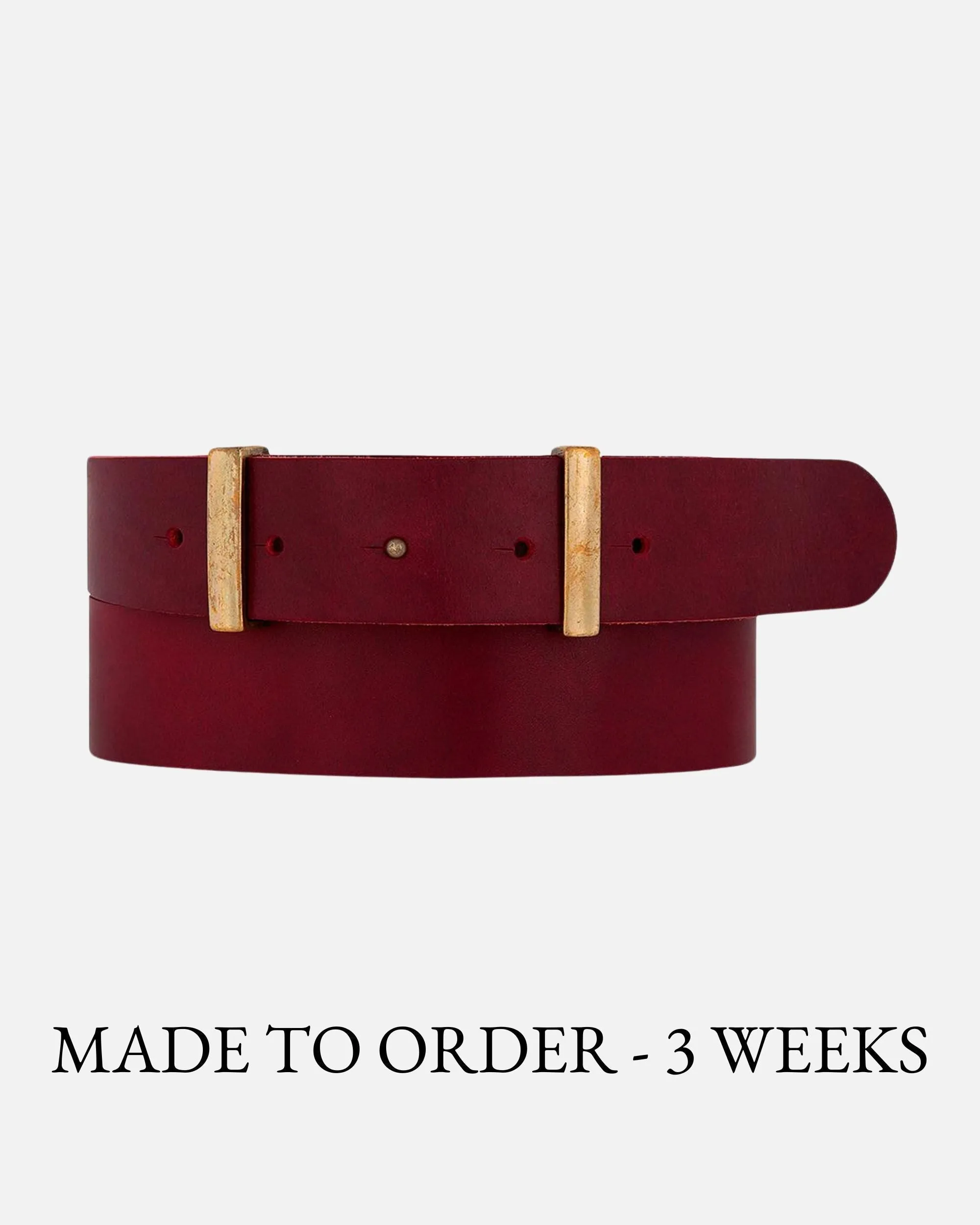 MADE TO ORDER Jip | Slimming Buckleless Leather Belt