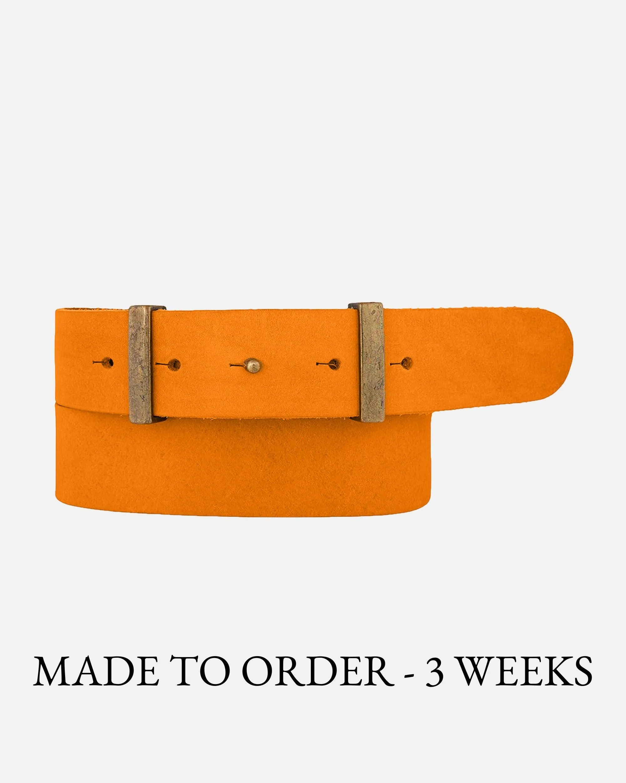 MADE TO ORDER Jip | Slimming Buckleless Leather Belt
