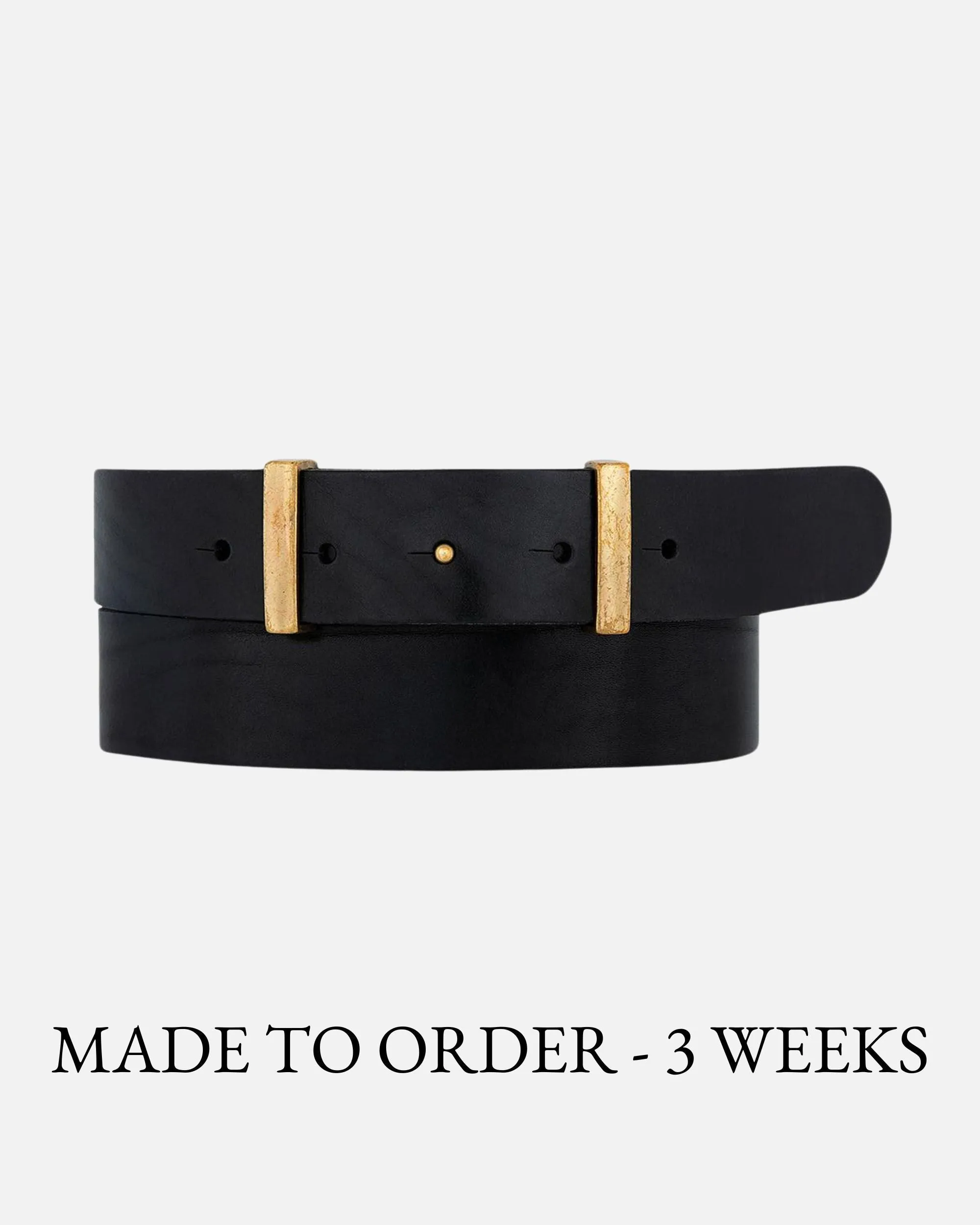 MADE TO ORDER Jip | Slimming Buckleless Leather Belt