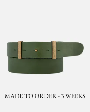 MADE TO ORDER Jip | Slimming Buckleless Leather Belt