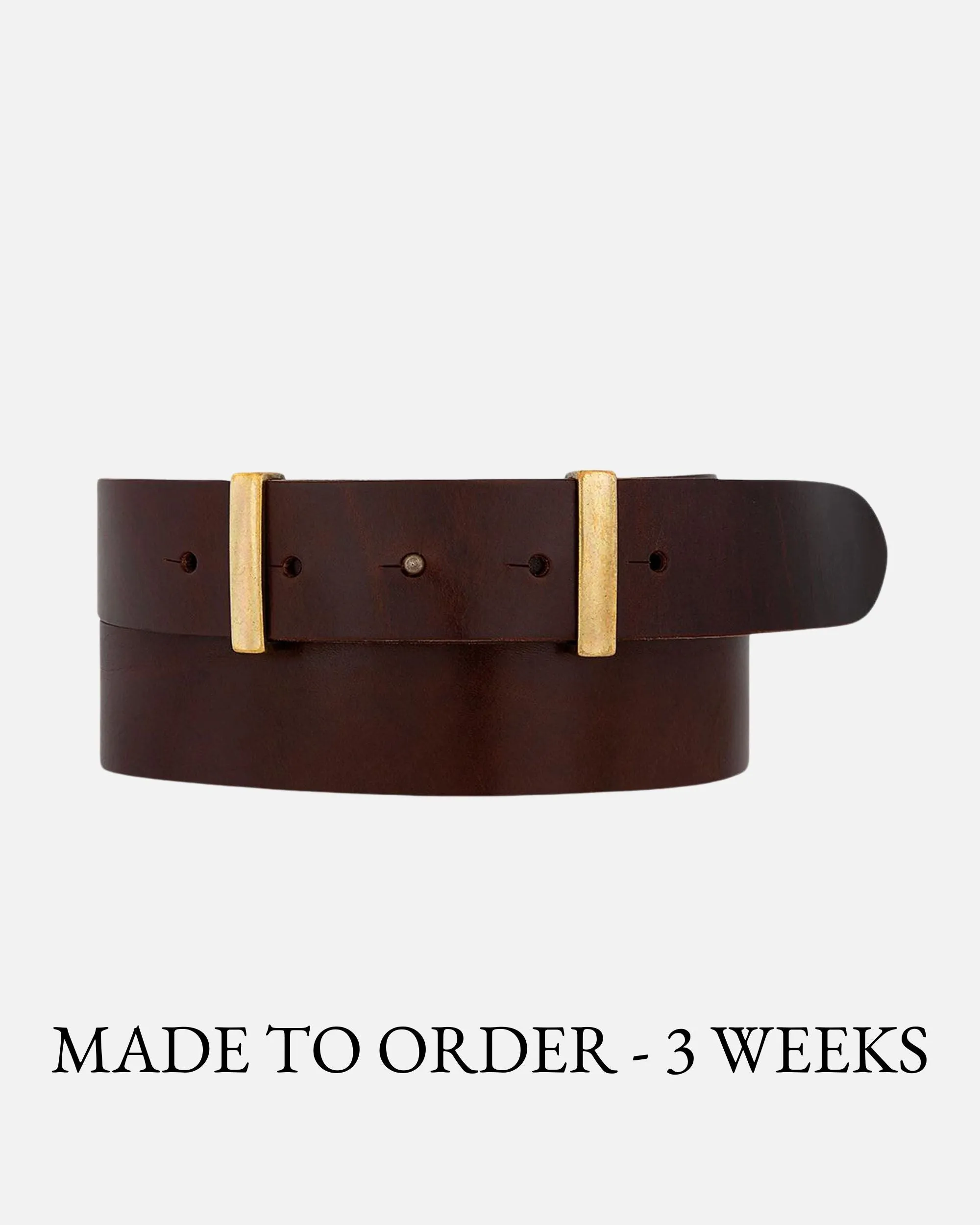 MADE TO ORDER Jip | Slimming Buckleless Leather Belt