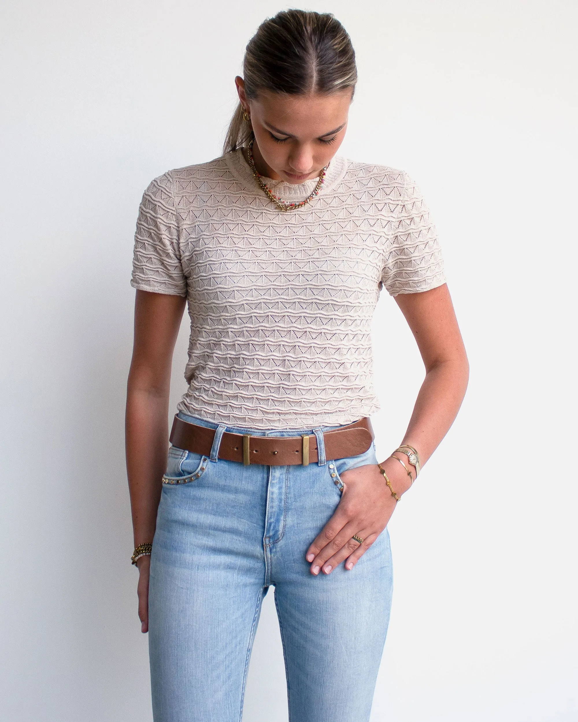 MADE TO ORDER Jip | Slimming Buckleless Leather Belt