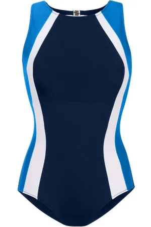 Mastectomy Swimsuit 'Zambezi  Polyester One Piece' Navy