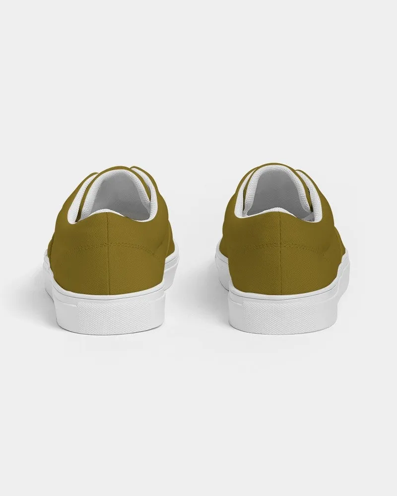 Medium Dark Orange Yellow Men's Canvas Sneakers | Men's | Medium Dark Pure Orange Yellow | C0M25Y100K60