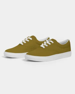 Medium Dark Orange Yellow Men's Canvas Sneakers | Men's | Medium Dark Pure Orange Yellow | C0M25Y100K60
