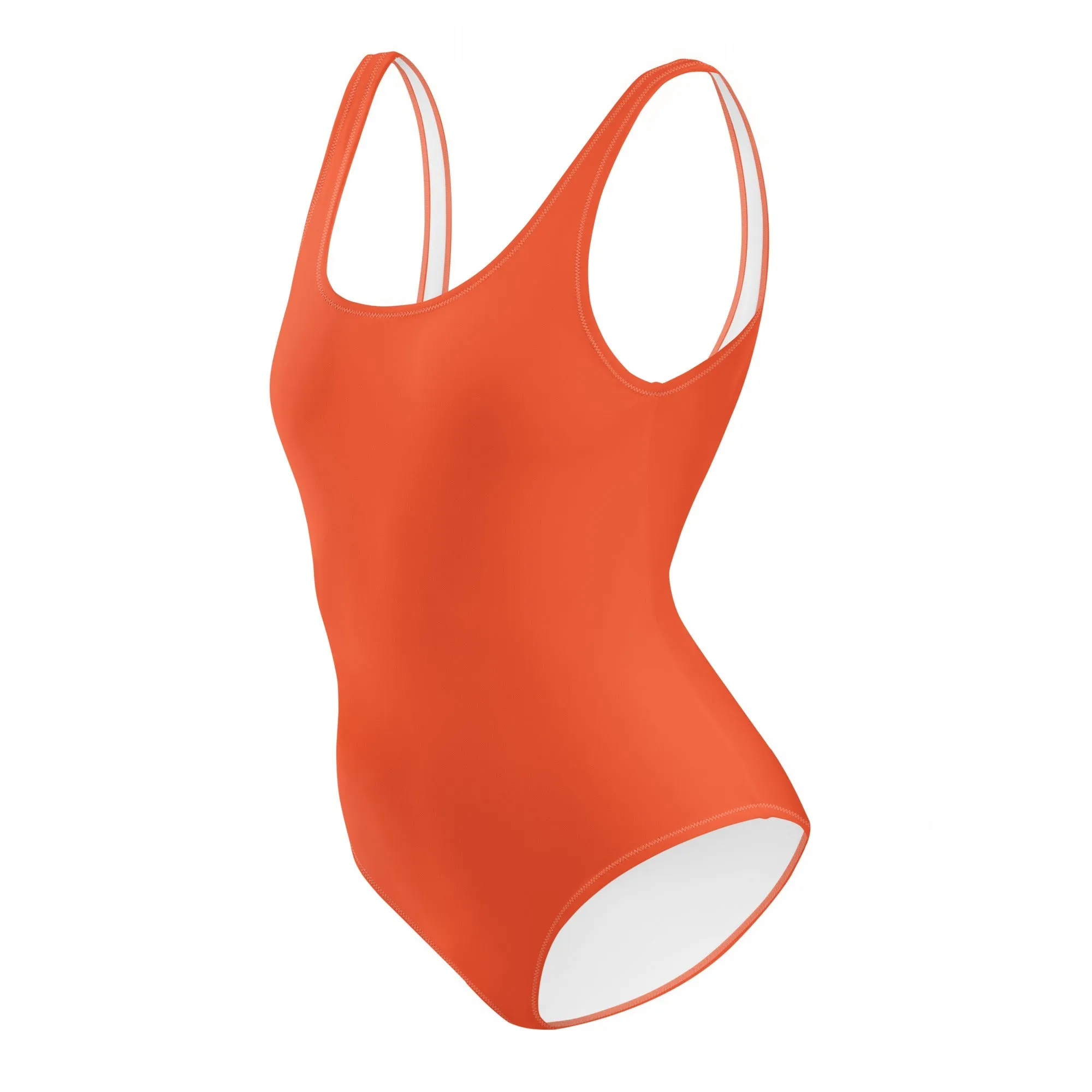 Outrageous Orange One-Piece Swimsuit
