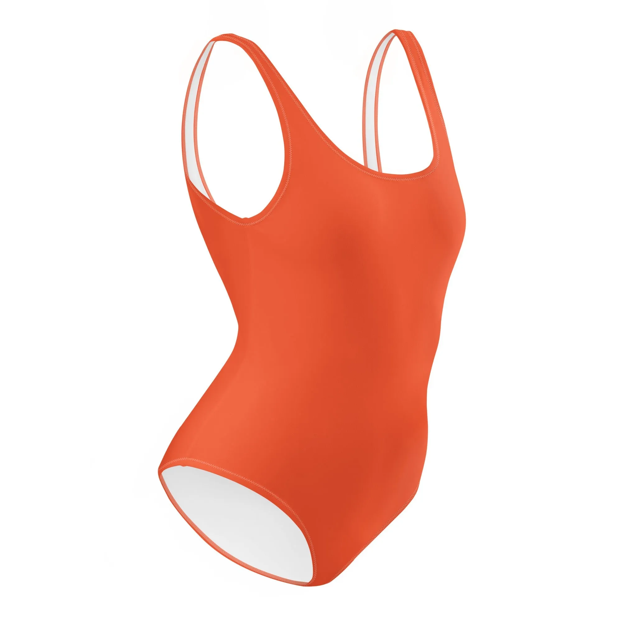 Outrageous Orange One-Piece Swimsuit